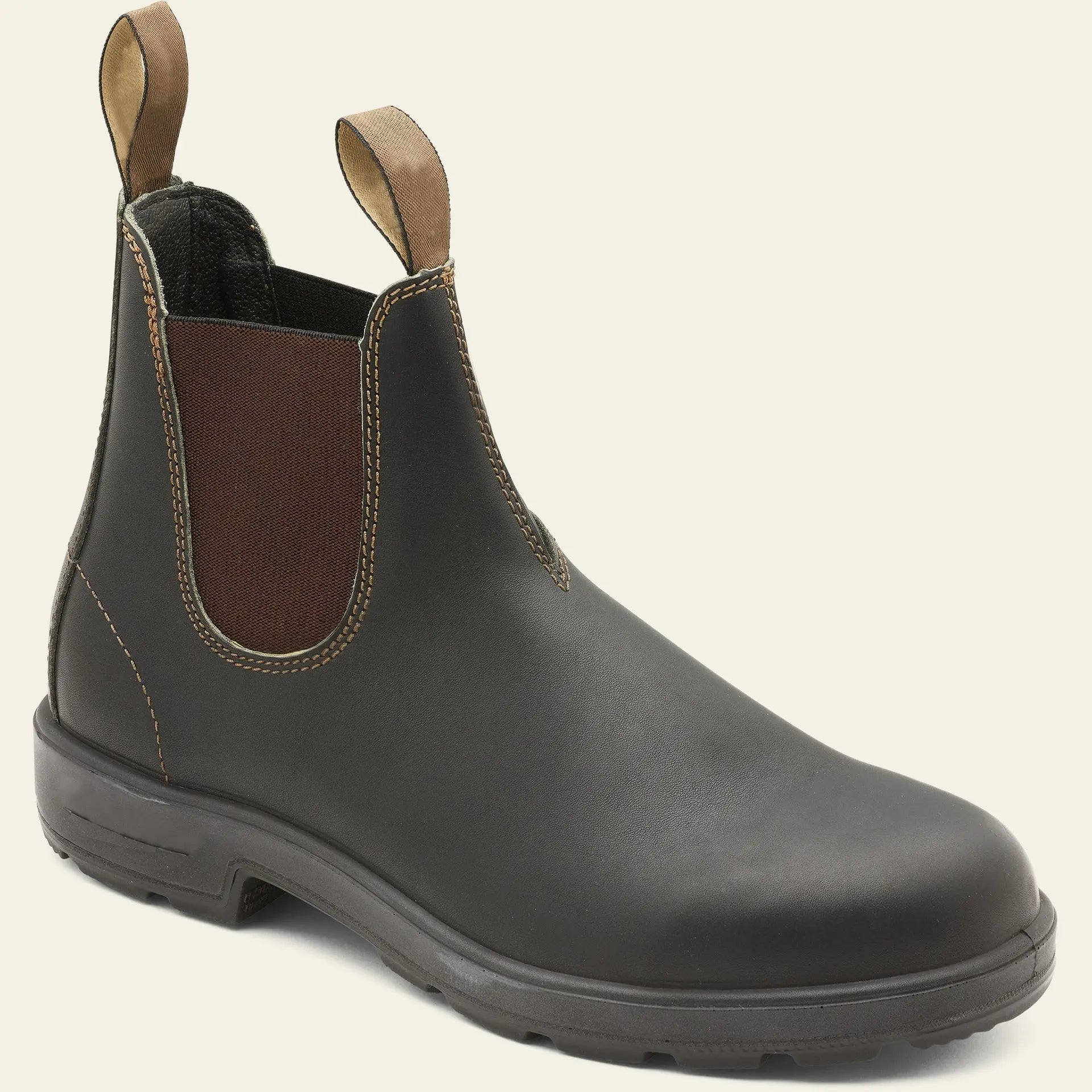 MunaWear - Boots - Caden - Rugged Men’s Chelsea Boots With Easy Slip-On Design For Everyday Wear - Black Brown / 49