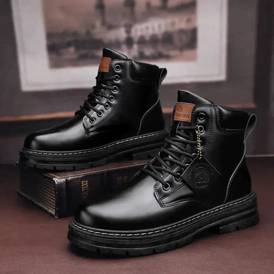 Caden - Rugged Men's Lace-Up Ankle Boots with Padded Collar for Everyday Wear 2