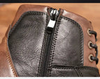 Caden - Rugged Men's Lace-Up Ankle Boots with Side Zipper for Everyday Wear 5