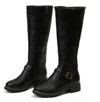 Liora - Elegant Women's Knee High Boots With Buckle Strap For Casual And Semi-Formal Wear 7