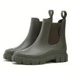MunaWear - Boots - Liora - Stylish Waterproof Rain Boots With Slip-Resistant Sole For Outdoor Activities - Green / 41
