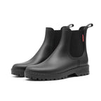 MunaWear - Boots - Liora - Stylish Women's Chelsea Waterproof Rain Boots with Slip-Resistant Sole for Everyday Wear - Black / 41