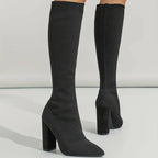 Liora - Stylish Women's Knee High Black Boots With Pointed Toe For All-Day Elegance 1