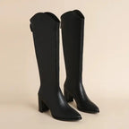Liora - Stylish Women's Knee High Boots With Block Heel For Casual And Formal Wear 3