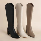 Liora - Stylish Women's Knee High Boots With Block Heel For Casual And Formal Wear 6