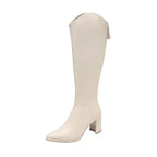 Liora - Stylish Women's Knee High Boots With Block Heel For Casual And Formal Wear 7