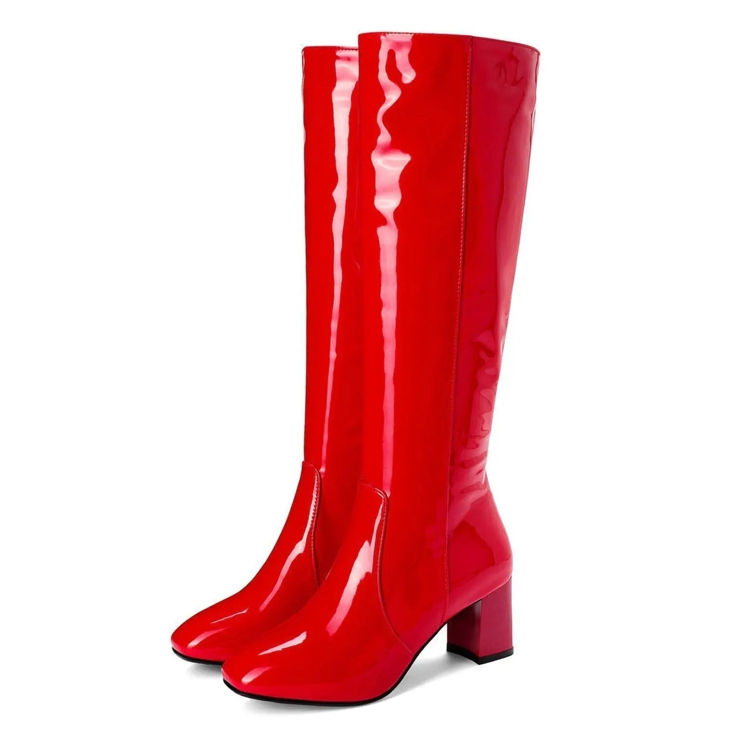 Liora - Stylish Women's Knee High Boots With Shiny Finish For Versatile Wear 3