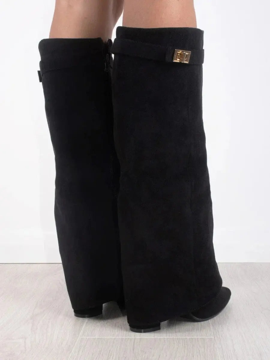 Liora - Stylish Women's Knee High Boots With Wide Flare Top For Casual And Dressy Occasions 5