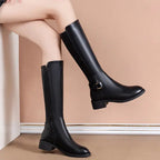 Liora - Stylish Women's Knee High Boots with Metal Buckle for Versatile Outfits 0