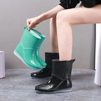 Liora - Stylish Women's Mid-Calf Waterproof Rain Boots with Non-Slip Sole for Outdoor Activities 5