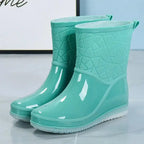 Liora - Stylish Women's Mid-Calf Waterproof Rain Boots with Non-Slip Sole for Outdoor Activities 4