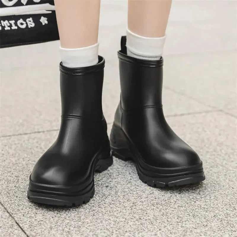 Liora - Stylish Women's Waterproof Mid-Calf Boots With Slip-Resistant Outsole For Outdoor Adventures 5