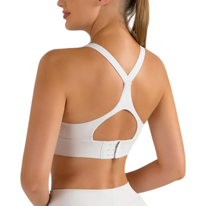 Athena - High Impact Women's Sports Bra with Racerback and Push-up Effect