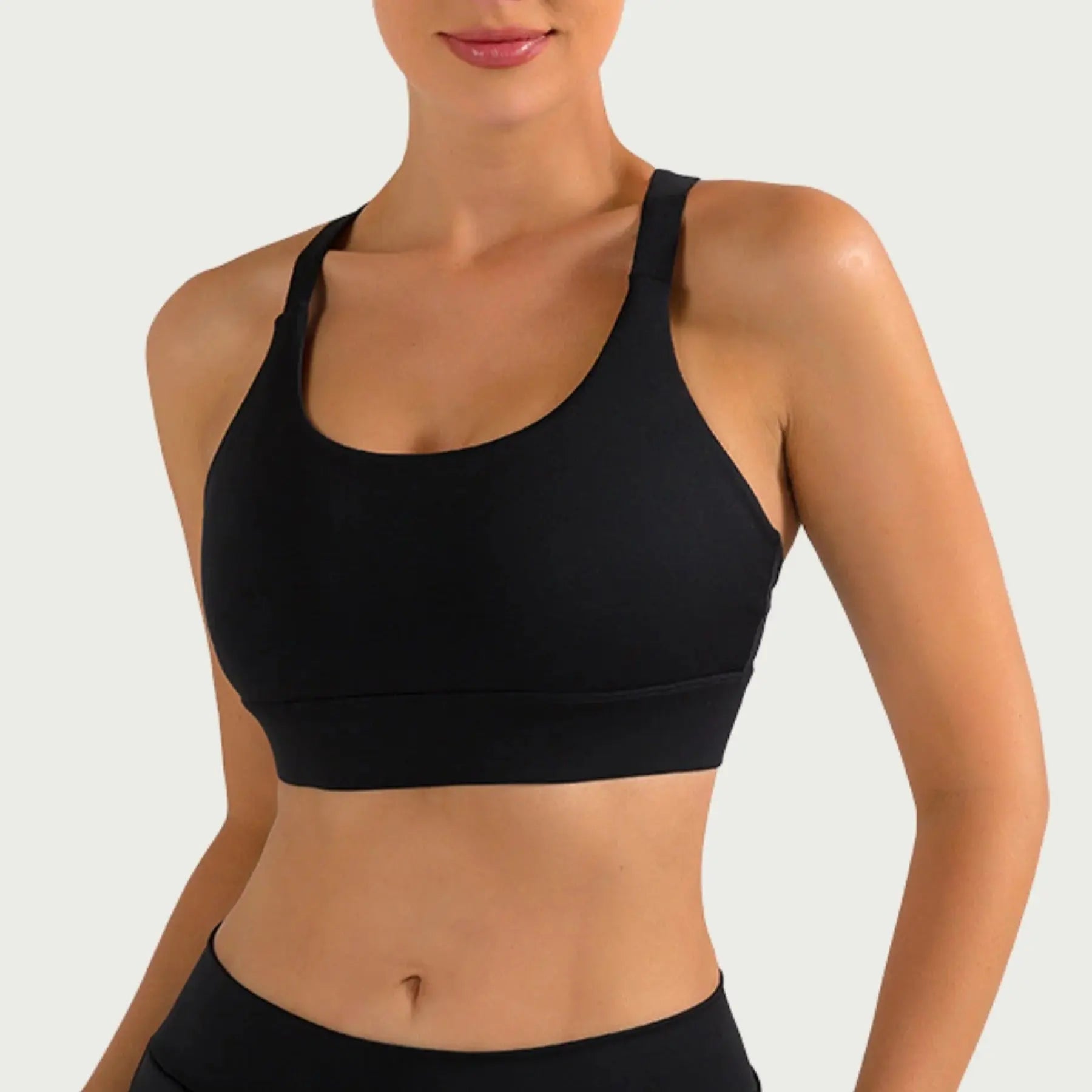 Athena - High Impact Women's Sports Bra with Racerback and Push-up Effect