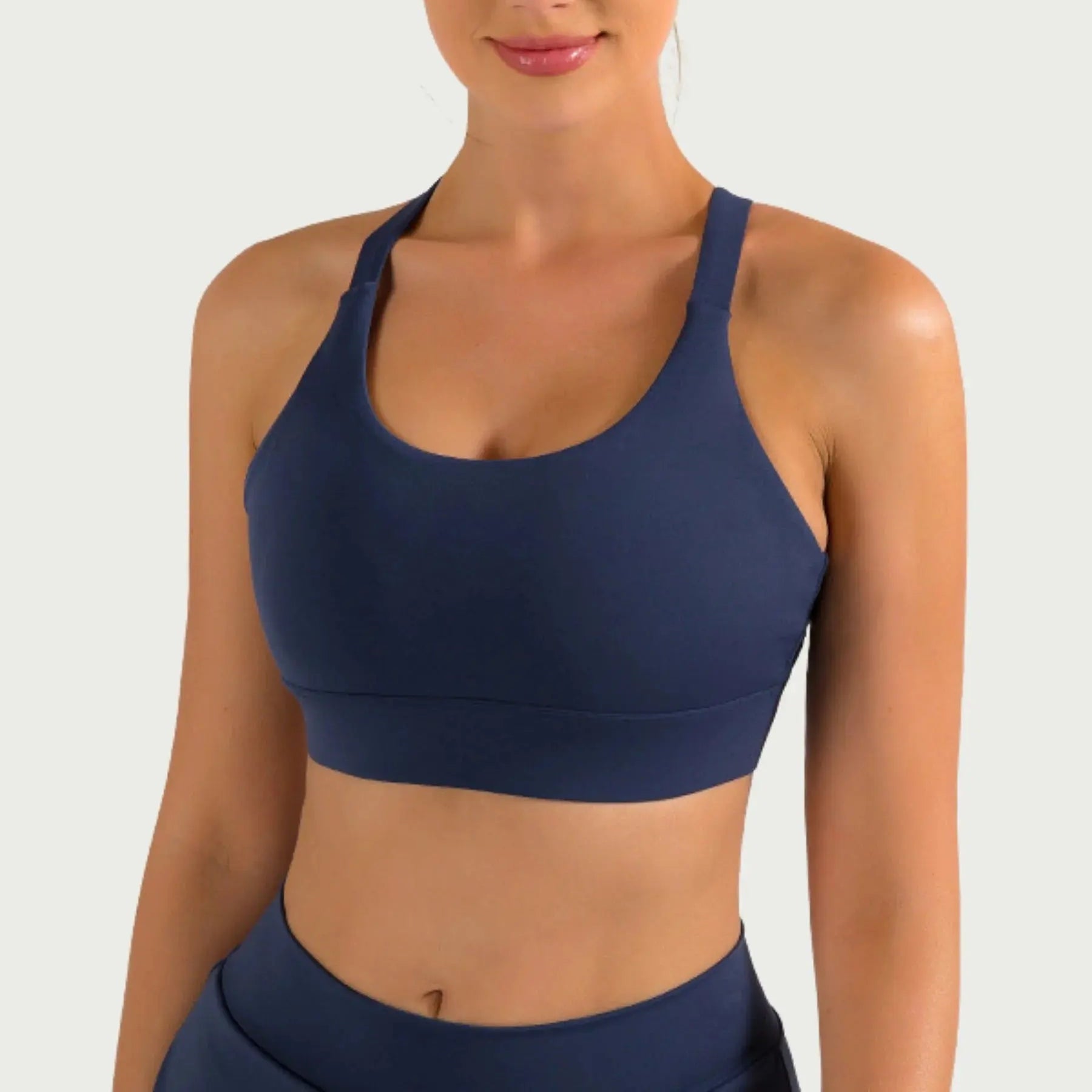 Athena - High Impact Women's Sports Bra with Racerback and Push-up Effect