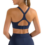 Athena - High Impact Women's Sports Bra with Racerback and Push-up Effect