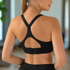 Athena - High Impact Women's Sports Bra with Racerback and Push-up Effect