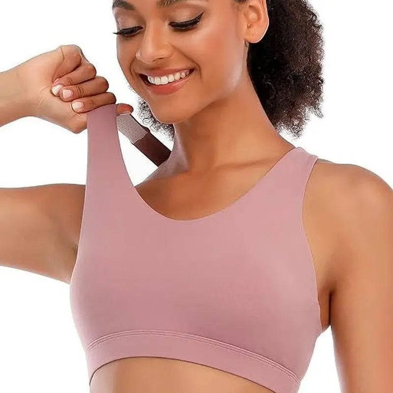 MunaWear  Bras  Aurora - Ladies Sports Bra with Cross Straps and Removable Padding 