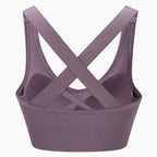 MunaWear  Bras  Aurora - Ladies Sports Bra with Cross Straps and Removable Padding 