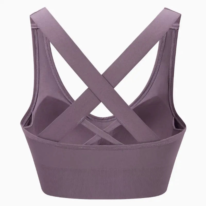 MunaWear  Bras  Aurora - Ladies Sports Bra with Cross Straps and Removable Padding 