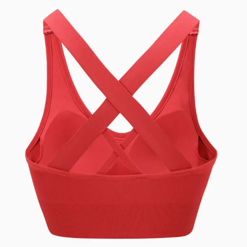 MunaWear  Bras  Aurora - Ladies Sports Bra with Cross Straps and Removable Padding 