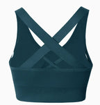 MunaWear  Bras  Aurora - Ladies Sports Bra with Cross Straps and Removable Padding 