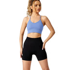 Celina – High Support Seamless Sports Bra with Crossed Back Straps and Removable Pads for Ultimate Comfort