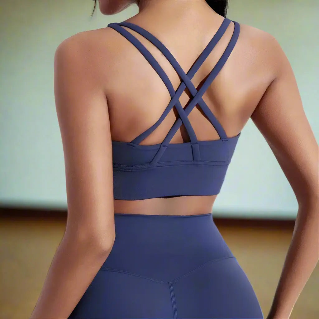 Elara – Elegant Adjustable Back Sports Bra for Yoga and Fitness with Sturdy Support