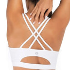 MunaWear  Bras  Kira - Ladies Sports Bra with Cross Straps and Removable Padding