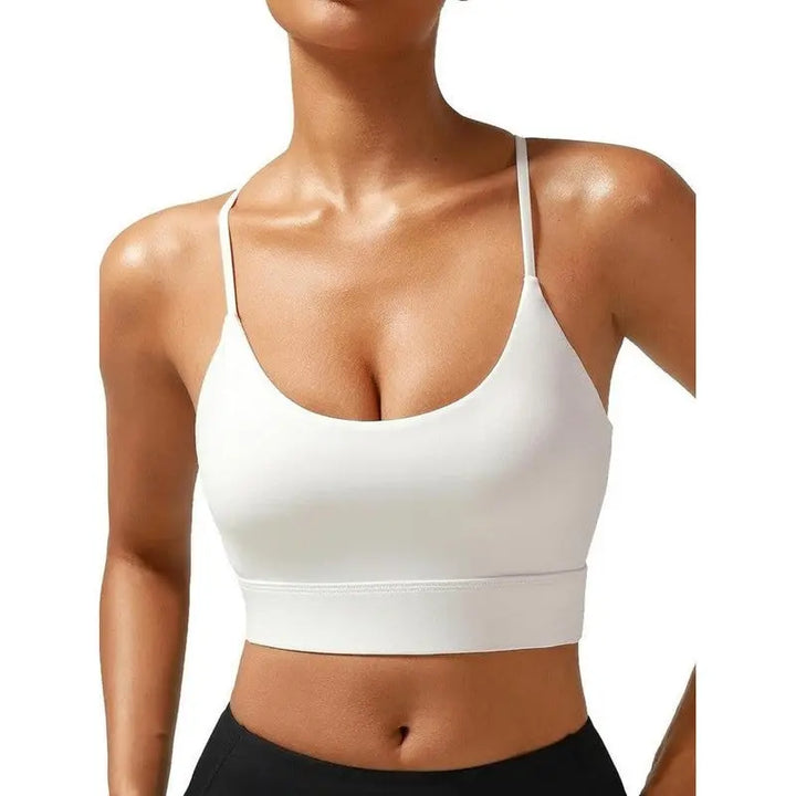 MunaWear  Bras  Kira - Ladies Sports Bra with Cross Straps and Removable Padding