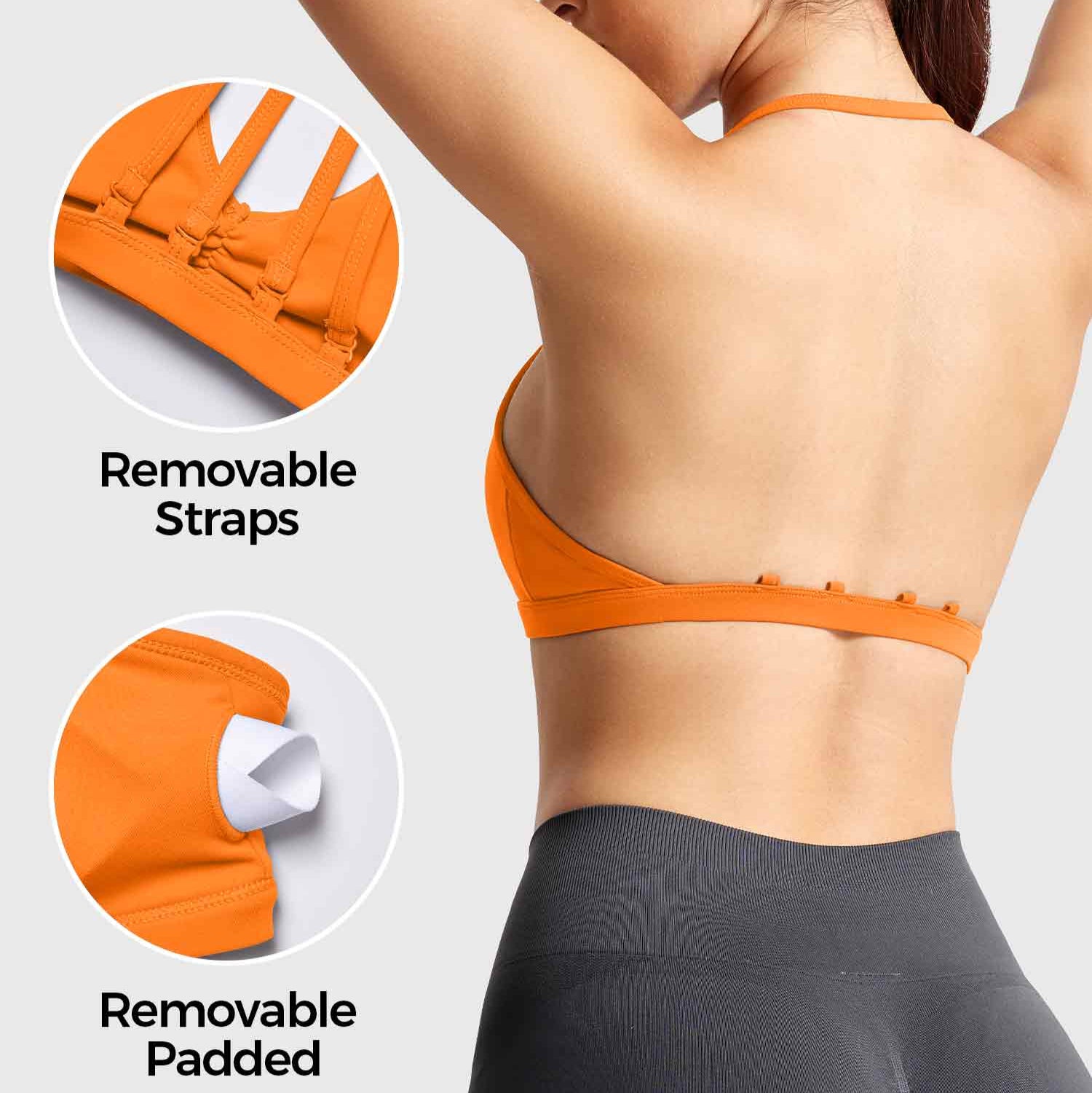 MunaWear  Bras  Mia – Breathable Sport Bra with Light to Medium Support and Customizable Removable Cups 