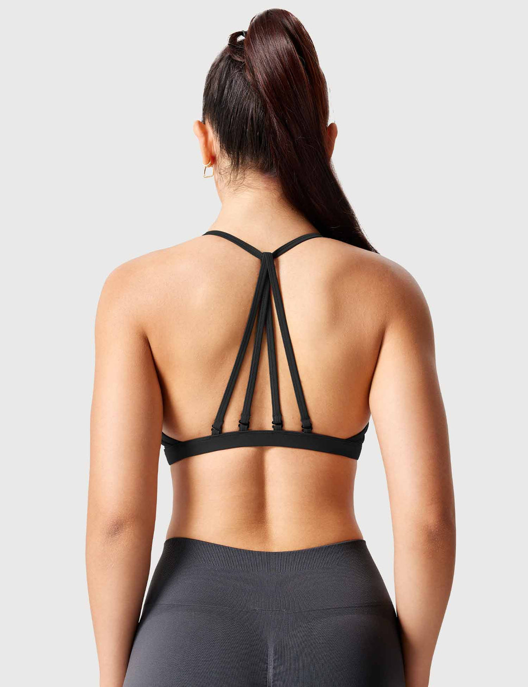 MunaWear  Bras  Mia – Breathable Sport Bra with Light to Medium Support and Customizable Removable Cups  Black-L