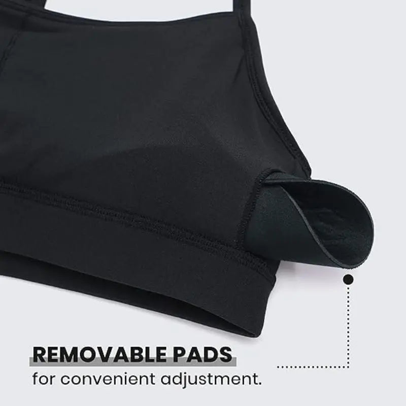 MunaWear Bras Serena - Ladies Sports Bra with Y-back and Removable Padding