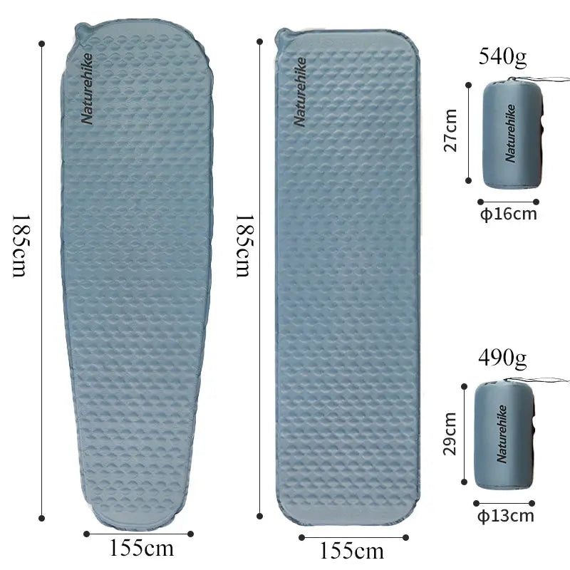 Ava – Ultralight Self-Inflating Camping Mattress with High Elasticity Foam, Size 185x55x3.5cm 5