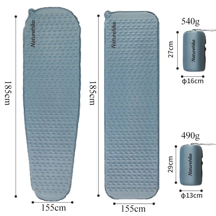 Ava – Ultralight Self-Inflating Camping Mattress with High Elasticity Foam, Size 185x55x3.5cm 5
