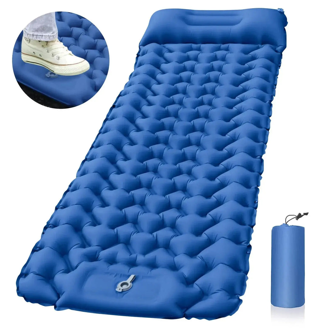 Ethan – Ultralight Self-Inflating Camping Mattress with Built-in Pump & Pillows, Size 180 x 58 x 5 cm 1