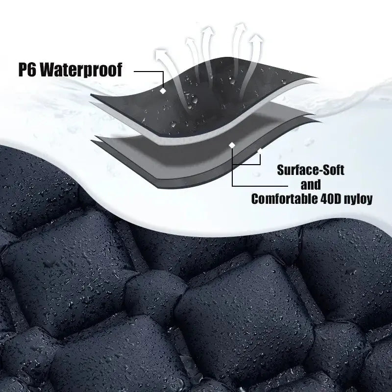 Mia – Ultralight Inflatable Camping Mattress with Built-in Pump & Pillow 5
