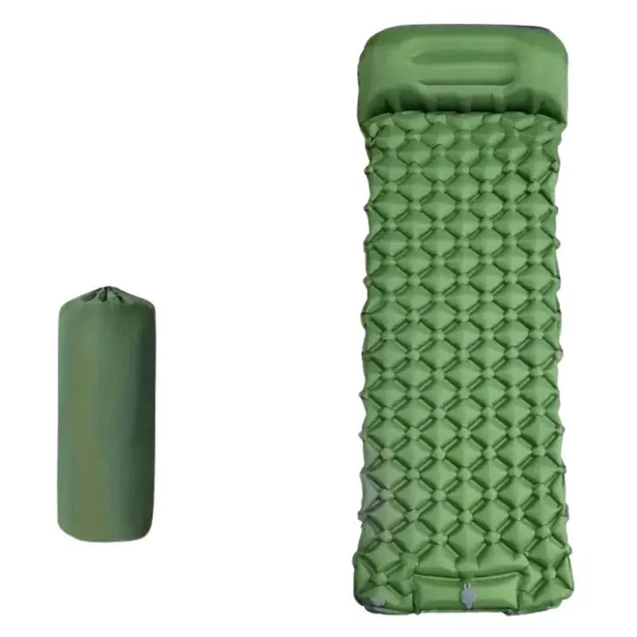 Zora – Ultralight Inflatable Camping Mattress with Built-In Pump & Pillows