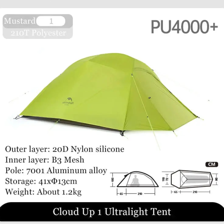 Mia – Ultralight Double Layer Camping Tent for 2-3 Persons with Durable 20D Nylon and Easy Setup 8