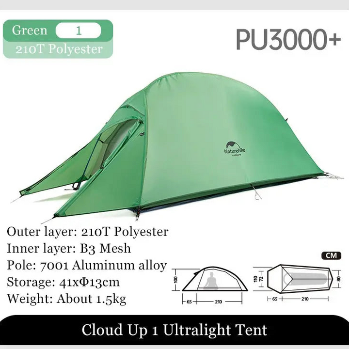 Mia – Ultralight Double Layer Camping Tent for 2-3 Persons with Durable 20D Nylon and Easy Setup 18