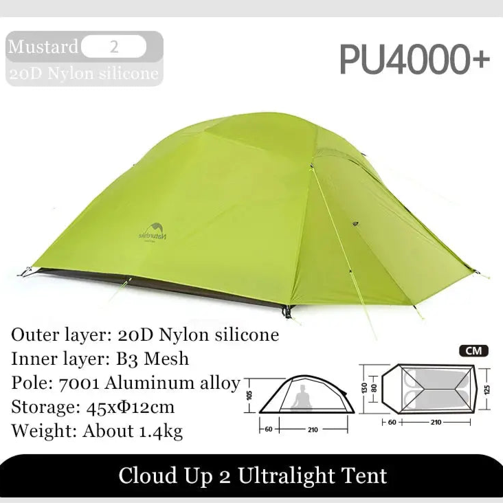 Mia – Ultralight Double Layer Camping Tent for 2-3 Persons with Durable 20D Nylon and Easy Setup 12