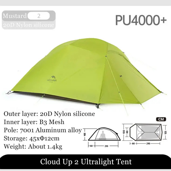 Mia – Ultralight Double Layer Camping Tent for 2-3 Persons with Durable 20D Nylon and Easy Setup 12