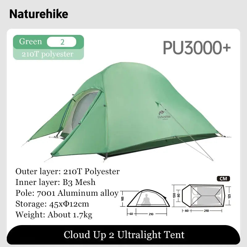 Mia – Ultralight Double Layer Camping Tent for 2-3 Persons with Durable 20D Nylon and Easy Setup 9
