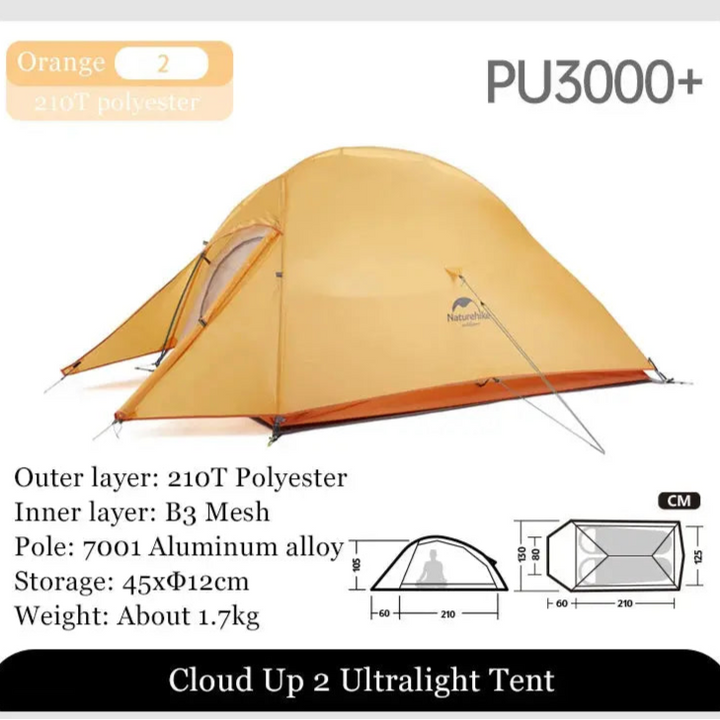 Mia – Ultralight Double Layer Camping Tent for 2-3 Persons with Durable 20D Nylon and Easy Setup 17