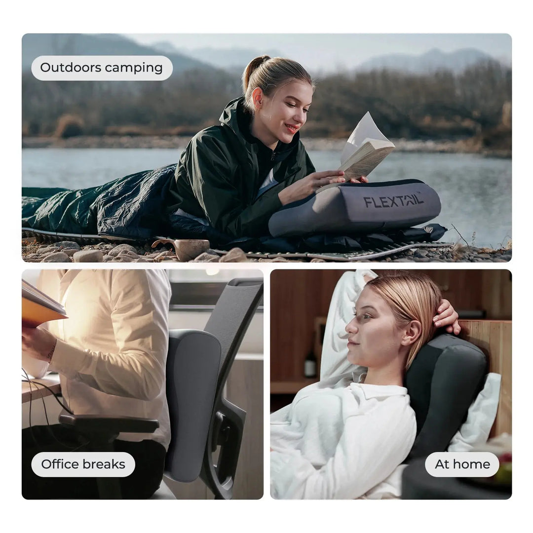Mila - Best Inflatable Camping Pillow, Ergonomic & Adjustable Height for Travel, Lightweight & Compact, Size Compact 5