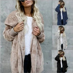 Liora - Cozy Women's Cardigan Jacket With Plush Fleece For Autumn And Winter 2