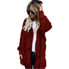 Liora - Cozy Women's Cardigan Jacket With Plush Fleece For Autumn And Winter 3
