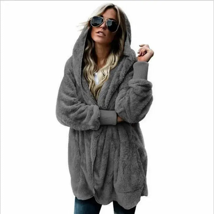 Liora - Cozy Women's Cardigan Jacket With Plush Fleece For Autumn And Winter 15