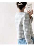 Liora - Elegant Women's Tweed Cardigan With Pockets For Autumn And Winter 3