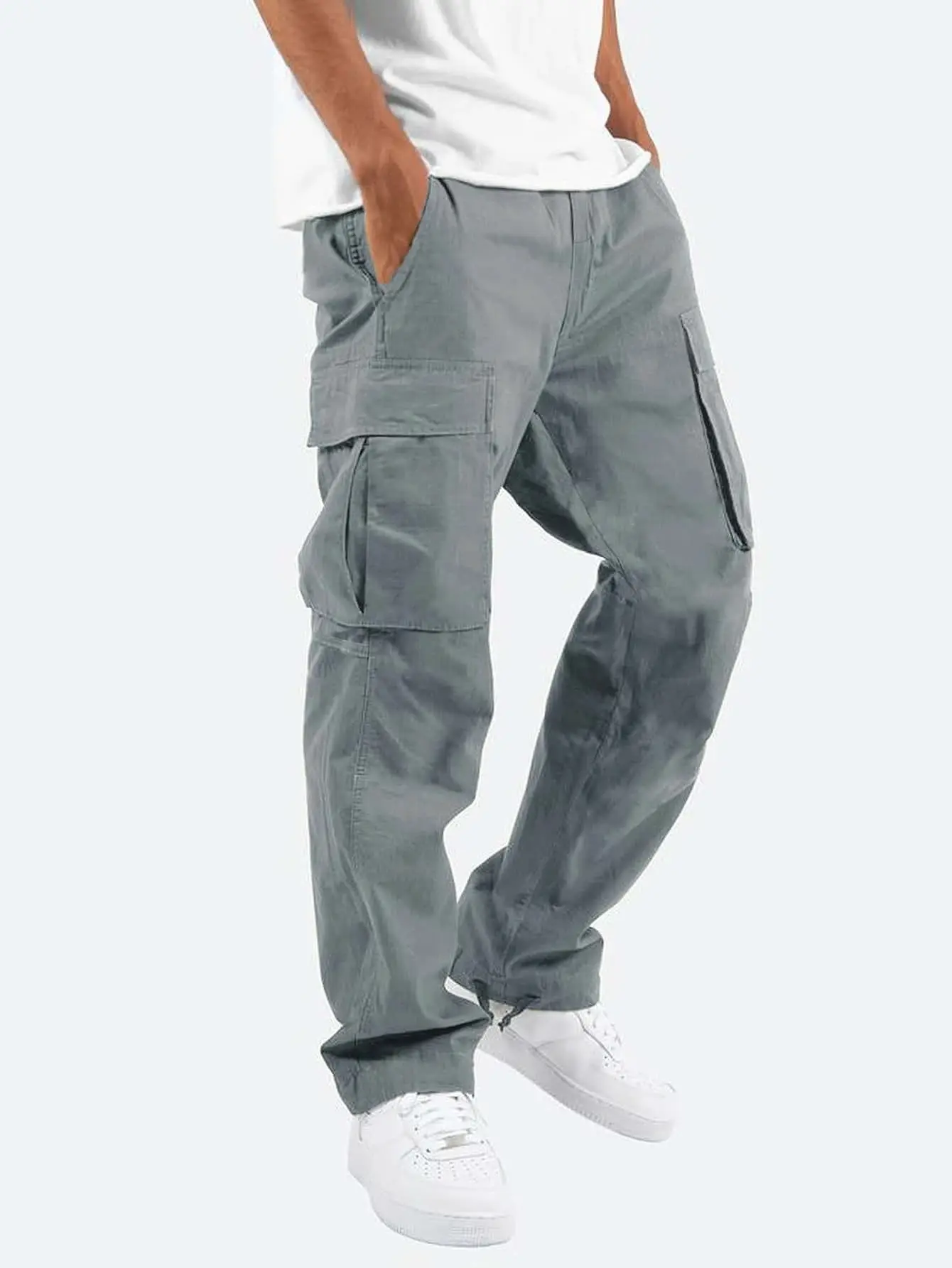 Caden - Relaxed Fit Men's Cargo Pants With Utility Pockets For Work And Casual Wear 1